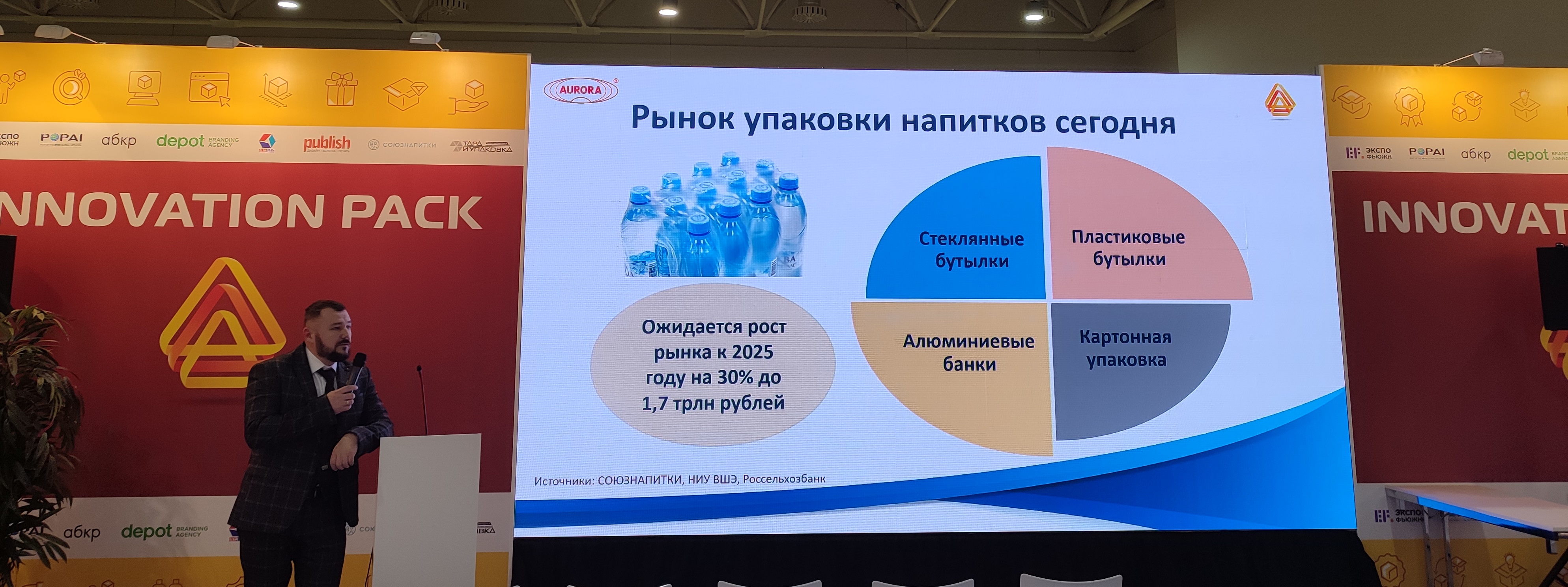 Генеральный директор завода АВРОРА выступил на конференции в рамках выставки UPAKEXPO 2023 