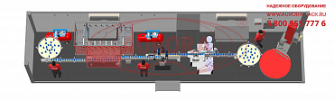 Мобильная линия розлива химии в мелкую тару МЗ-500Р в ISO-контейнере