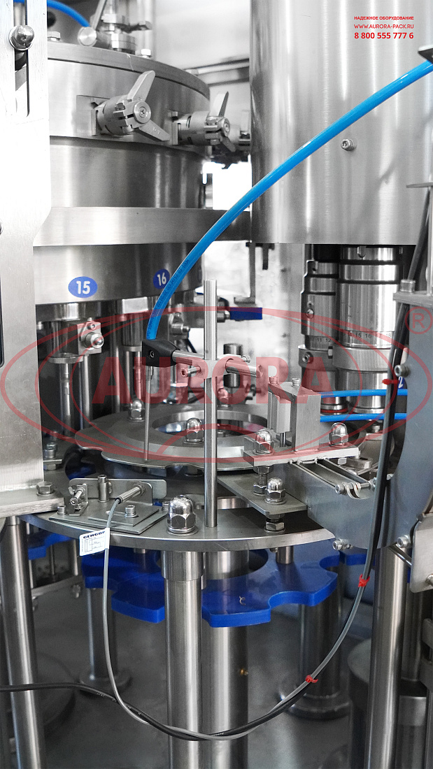 Линия розлива и упаковки сладких газированных напитков в ПЭТ-бутылки объемом 0,33/0,7 л