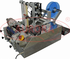 Полуавтоматический этикетировщик для одновременного нанесения передней и задней этикетки АЭ-2 Плюс с датировщиком