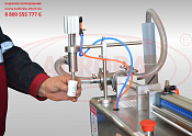Комплект полуавтоматического оборудования для дозирования гелей во флаконы и укупорки колпачками с дозаторами