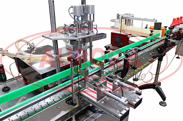 Полуавтоматическая линия розлива, укупорки и этикетировки кетчупа МАСТЕР-ФУД
