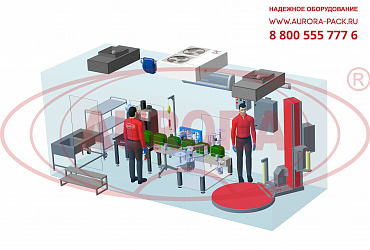 Мобильная линия розлива химии в канистры МЗ-500Р в ISO- контейнере