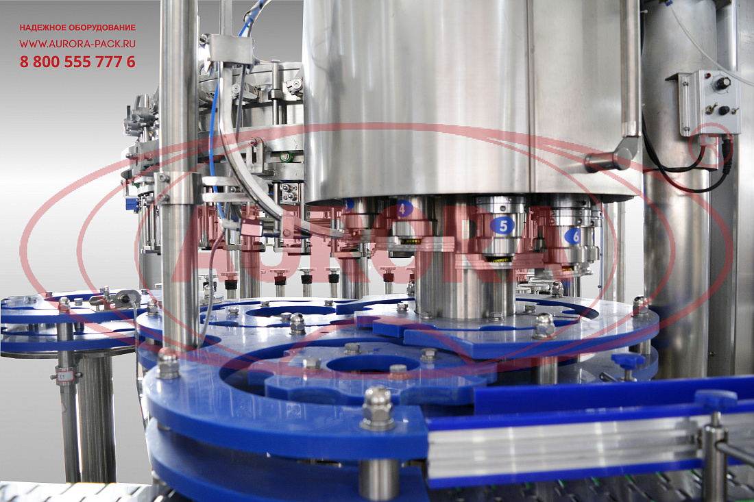 Триблок-мультиблок розлива газированных напитков «Мастер» мод. МЗ-400ЕД с термоупаковочной линией