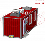 Мобильная линия розлива агрохимии МЗ-500Р в ISO-контейнере