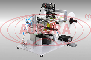 Полуавтоматический этикетировщик (для канистр) с датировщиком АЭ-4М