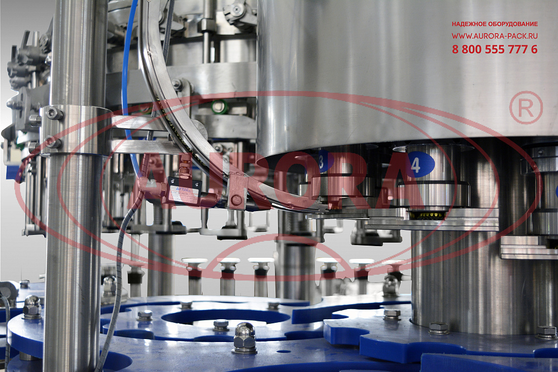 Триблок-мультиблок розлива газированных напитков «Мастер» мод. МЗ-400ЕД с термоупаковочной линией