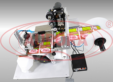 Полуавтоматический этикетировщик (для канистр) с датировщиком АЭ-4М