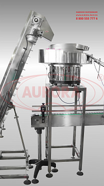 Линия сборки и укупорки ПЭТ-колпачков МЗ-400УЛ с ориентаторами и податчиком 