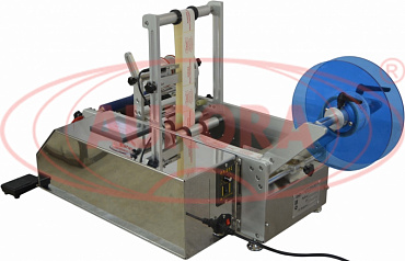 Полуавтоматический этикетировщик для одновременного нанесения передней и задней этикетки АЭ-2 Плюс