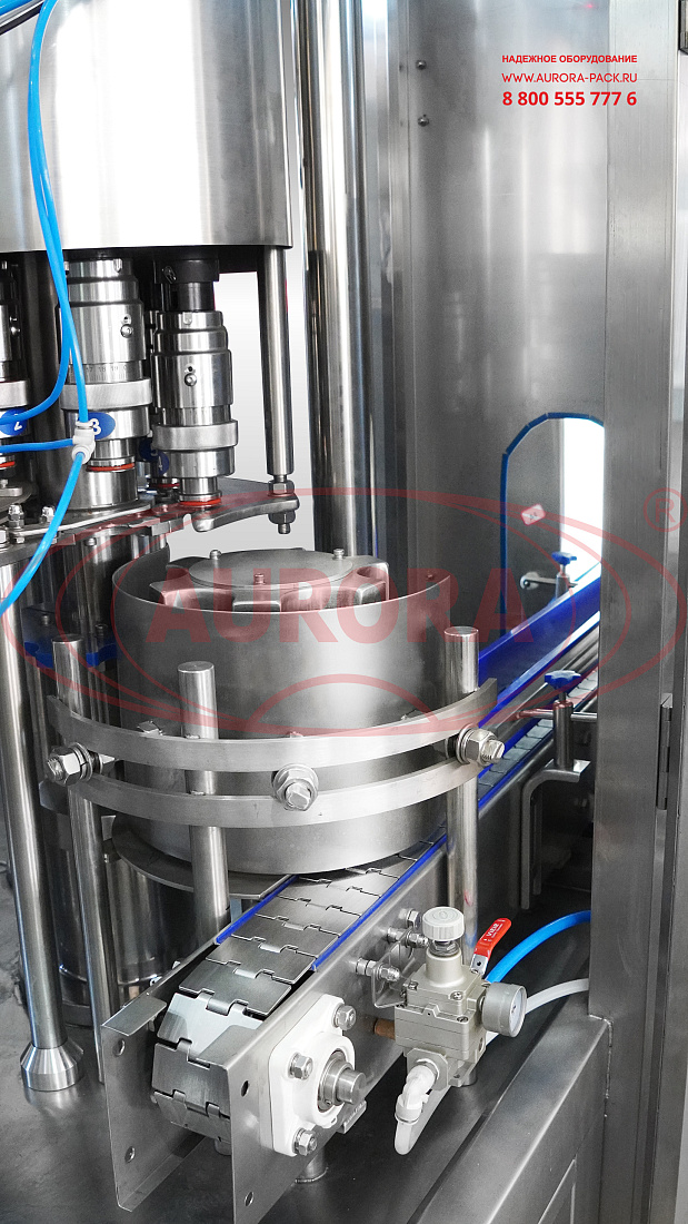 Линия розлива и упаковки сладких газированных напитков в ПЭТ-бутылки объемом 0,33/0,7 л