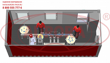 Мобильная линия розлива сиропов в ISO- контейнере МЗ-500Р