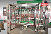 Комплексная линия розлива хлорсодержащих спреев «Мастер» МЗ-400ЕД с ламинарным укрытием и СЛИВ-этикетировщиком
