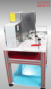 Автомат закаточный для стеклянных флаконов объемом 200 и 500 мл МЗ-400Е4М с системой подачи, поворотным столом и лотком выгрузки