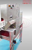 Автомат закаточный для стеклянных флаконов объемом 200 и 500 мл МЗ-400Е4М с системой подачи, поворотным столом и лотком выгрузки